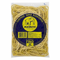 Liga Elastico Fino Super Resistentes Com 60 UND 50G Amarela - Mamuth