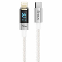 Cabo de Dados Tipo C Para Lighting Iphone Hrebos, 1 Metros, Branco - CB-371I