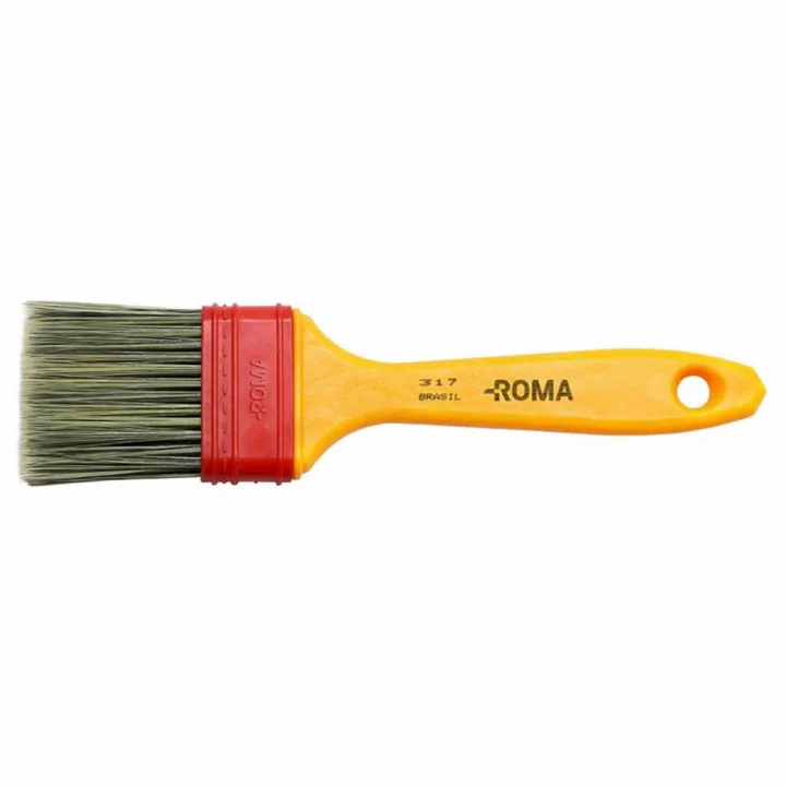 Trincha 317 3" Roma Pinceis, Amarelo - 317-007