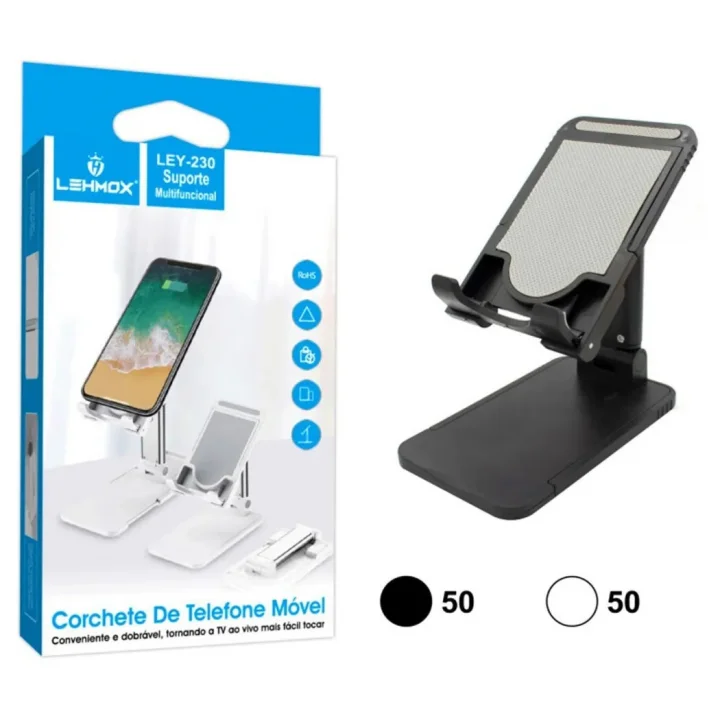 Suporte de Mesa Para Celular e Tablet Lehmox - LEY-230