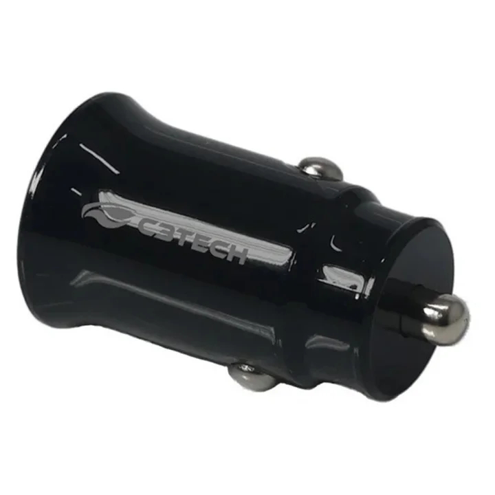 Carregador Veicular C3Tech, Com 2 Saída USB, Preto - UCV-20BK