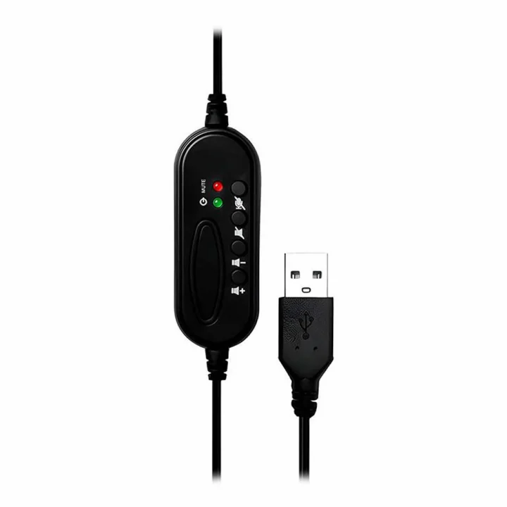 Headset Office Fortrek FK 731A, USB, Preto - 81481