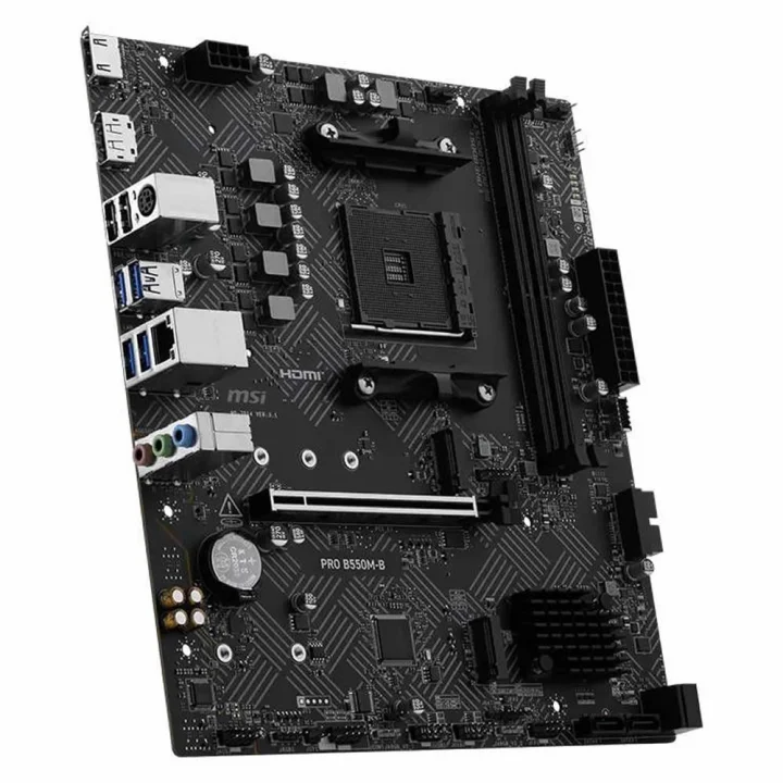 Placa Mãe MSI PRO B550M-B, Chipset B550, AMD AM4, M.2, mATX, DDR4, HDMI DP