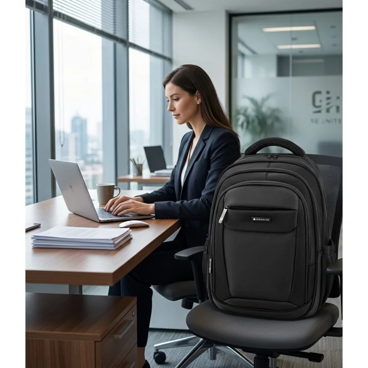 Mochila para Notebook Seanite 15" ML43662, Alça de Mão, Preta