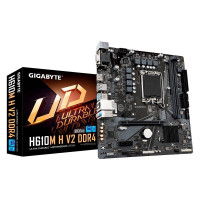 Placa Mãe Gigabyte H610M H V2 DDR4, Chipset H610, Intel LGA 1700, mATX, DDR5, M.2 NVME, USB 3.0, HDMI