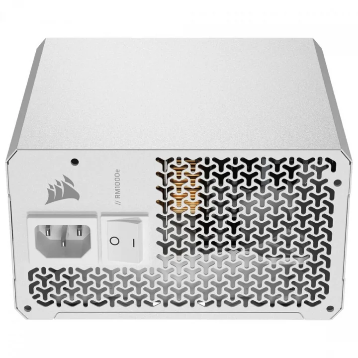 Fonte Corsair RMe Series RM1000e, 1000W, Cybenetics Gold, PFC Ativo, ATX 3.1, PCIe 5.1, Full Modular, Branca - CP-902029