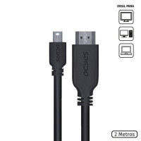 Cabo Conversor Mini Displayport 1.4  Para HDMI 2.0 PCyes - PMDPH-2