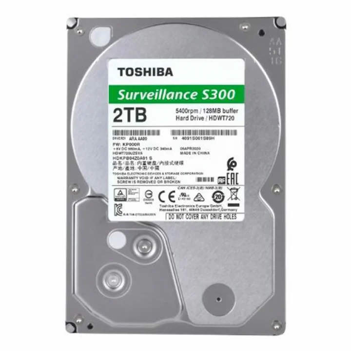 HD Toshiba Surveillance S300, 2TB, 5400 RPM, SATA - HDWT720UZSVA