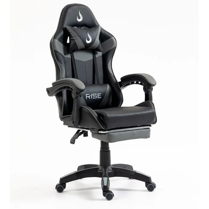 Cadeira Gamer Rise Mode X06, Até 120Kg, Preto e Cinza - RM-CG-X06-BG