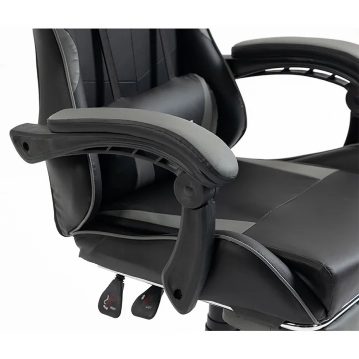 Cadeira Gamer Rise Mode X06, Até 120Kg, Preto e Cinza - RM-CG-X06-BG
