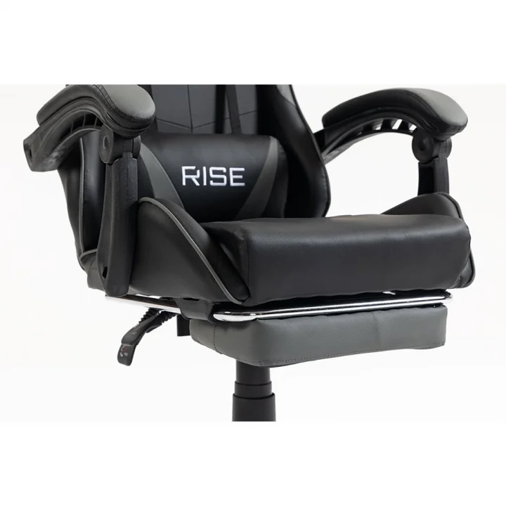 Cadeira Gamer Rise Mode X06, Até 120Kg, Preto e Cinza - RM-CG-X06-BG