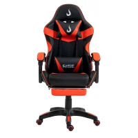 Cadeira Gamer Rise Mode X06, Até 130Kg, Preto e Vermelho - RM-CG-X06-BR