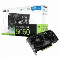 Placa de Vídeo PNY RTX 5060 Dual OC, NVIDIA GeForce, 8GB GDDR7, DLSS, Ray Tracing - VCG50608DFXPB1-O