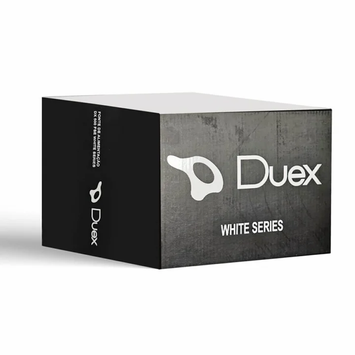 Fonte Duex White Series DX500FSE, 500W,  Branco - DX-500FSE