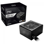 Fonte ASRock Pro, 750W, 80 Plus Bronze, ATX 3.1, PCIe 5.1, PFC Ativo, Preto - PRO-750B