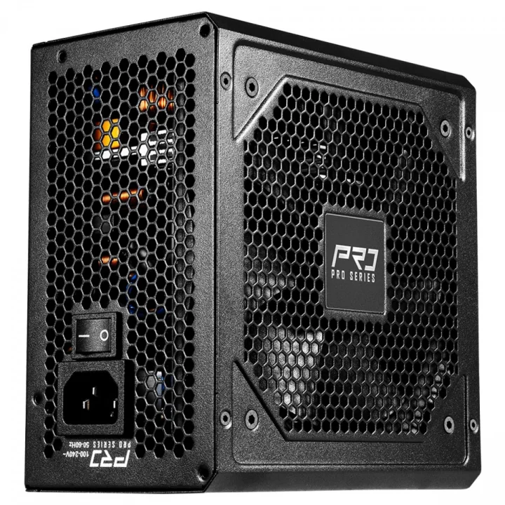 Fonte ASRock Pro, 750W, 80 Plus Bronze, ATX 3.1, PCIe 5.1, PFC Ativo, Preto - PRO-750B