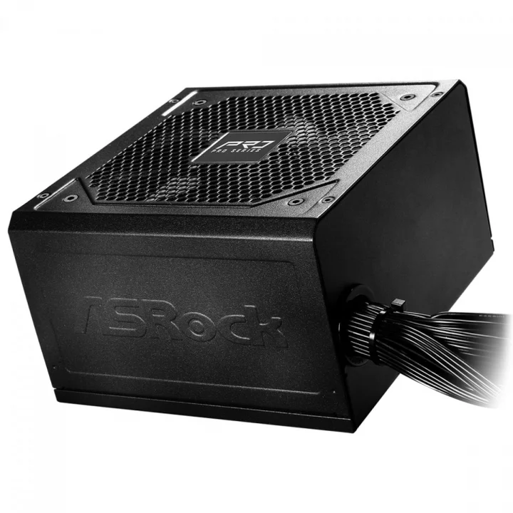 Fonte ASRock Pro, 750W, 80 Plus Bronze, ATX 3.1, PCIe 5.1, PFC Ativo, Preto - PRO-750B