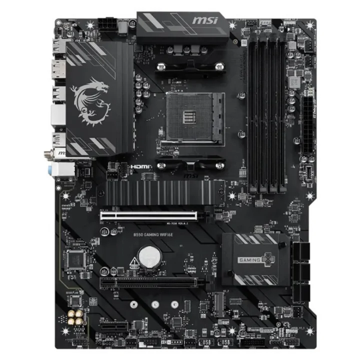 Placa Mãe MSI B550 Gaming WIFI6E, AMD, AM4, ATX, Chipset B550, DDR4, Wi-Fi 6E, HDMI/DP -  911-7C56-095