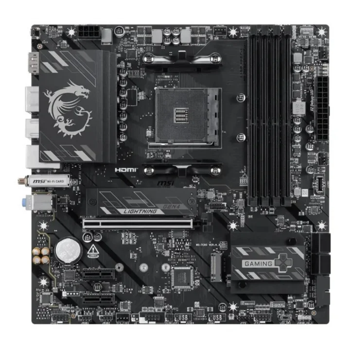 Placa Mãe MSI B550 Gaming Plus WIFI6E, AMD, AM4, mATX, Chipset B550, DDR4, Wi-Fi 6E, HDMI/DP - 911-7C95-211