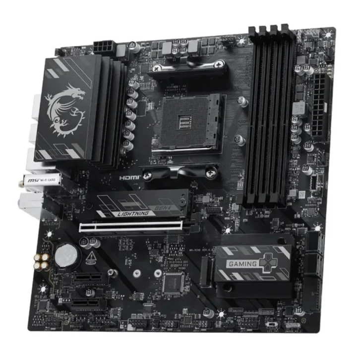 Placa Mãe MSI B550 Gaming Plus WIFI6E, AMD, AM4, mATX, Chipset B550, DDR4, Wi-Fi 6E, HDMI/DP - 911-7C95-211