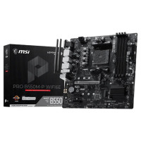 Placa Mãe MSI PRO B550M-P WIFI6E, AMD, AM4, mATX, Chipset B550, DDR4, Wi-Fi 6E, VGA/HDMI/DP - 911-7C95-210