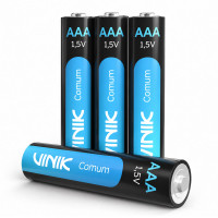 Pilhas AAA Vinik, Com 4 Pilhas 1.5V 200 MAH, Comum, Preto - VP3AT40C