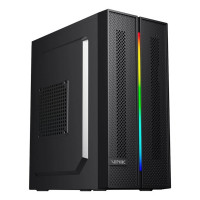 Gabinete Gamer Vinik SG26, M-ATX, Mid Tower, Fita LED RGB, Preto - SG26ACBK
