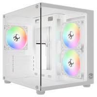 Gabinete Gamer Bluecase Pure Pro, mATX, Lateral Vidro, USB 3.0, 3x Fan, Sem Fonte, Branco - BG-064