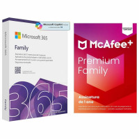 Microsoft 365 Family ESD, Até 6 Pessoas + McAfee Family 1 Ano, Digital Para Download - SKU-EP2-32347
