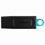 Pen Drive DataTraveler Exodia 64GB Kingston Com Conexão USB 3.2, Preto/Azul - DTXG2/64GB