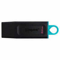 Pen Drive DataTraveler Exodia 64GB Kingston Com Conexão USB 3.2, Preto/Azul - DTXG2/64GB