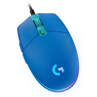 Mouse Gamer Logitech G203 LIGHTSYNC RGB, Efeito de Ondas de Cores, 6 Botões, 8.000DPI, Azul - 910-005795