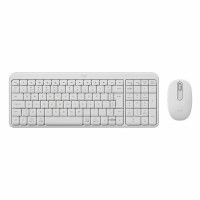 Kit Teclado e Mouse Logitech MK250, Sem Fio, Bluetooth, ABNT2, Branco - 920-013517