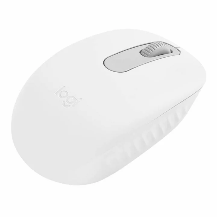 Mouse Sem Fio Logitech M196, Bluetooth, USB, Branco - 910-007457