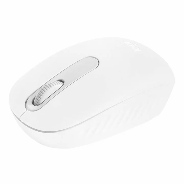 Mouse Sem Fio Logitech M196, Bluetooth, USB, Branco - 910-007457