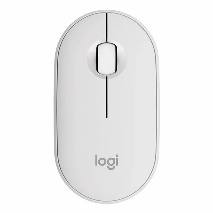 Mouse Sem Fio Logitech Pebble 2 M350s, Bluetooth, USB, Branco - 910-007047