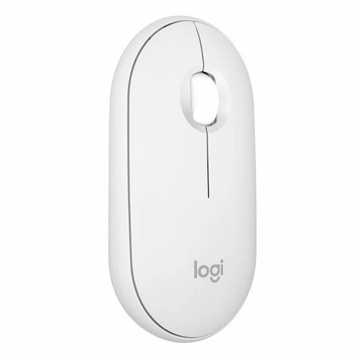 Mouse Sem Fio Logitech Pebble 2 M350s, Bluetooth, USB, Branco - 910-007047