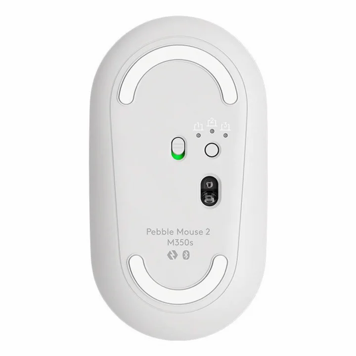 Mouse Sem Fio Logitech Pebble 2 M350s, Bluetooth, USB, Branco - 910-007047