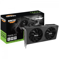 Placa de Vídeo INNO3D GeForce RTX 5060 Twin X2, 8GB, GDDR7, 128-bit - N50602-08D7-195071N