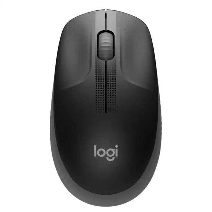 Mouse Sem Fio Logitech M190, Bluetooth, USB, Preto e Cinza - 910-005902