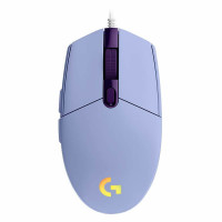 Mouse Gamer Logitech G203 Lightsync, RGB, 8000DPI, 6 Botoes, Lilás - 910-005852