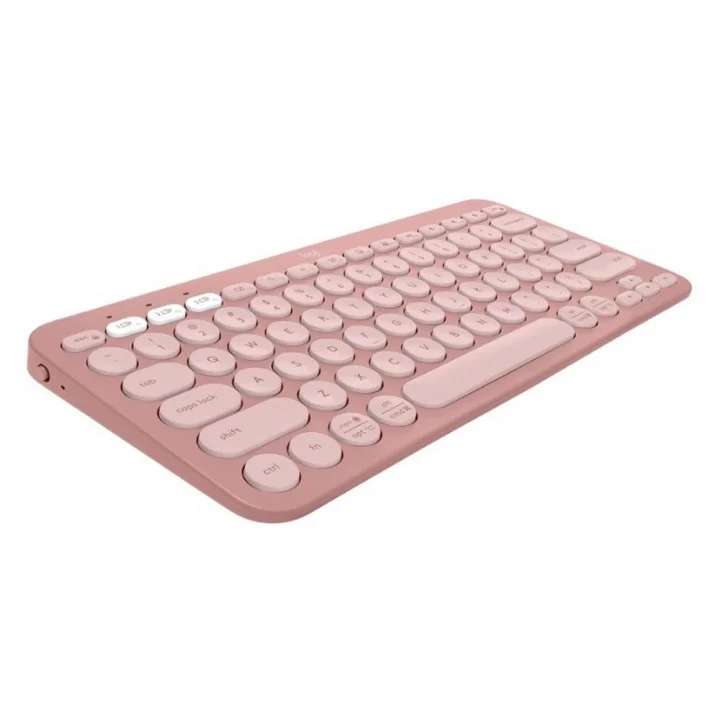 Teclado Sem Fio Logitech Pebble Keys 2 K380S, Bluetooth, ABNT2, Rosa - 920-011791