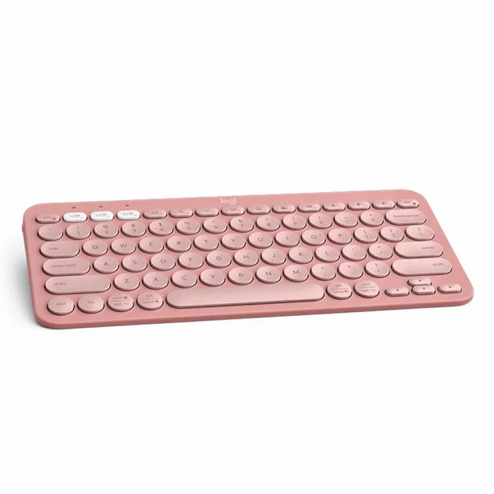 Teclado Sem Fio Logitech Pebble Keys 2 K380S, Bluetooth, ABNT2, Rosa - 920-011791