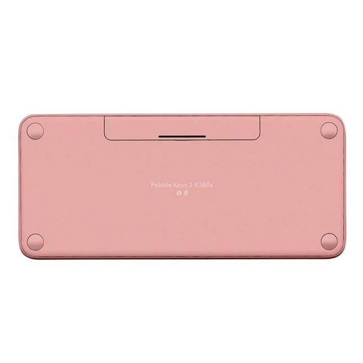 Teclado Sem Fio Logitech Pebble Keys 2 K380S, Bluetooth, ABNT2, Rosa - 920-011791