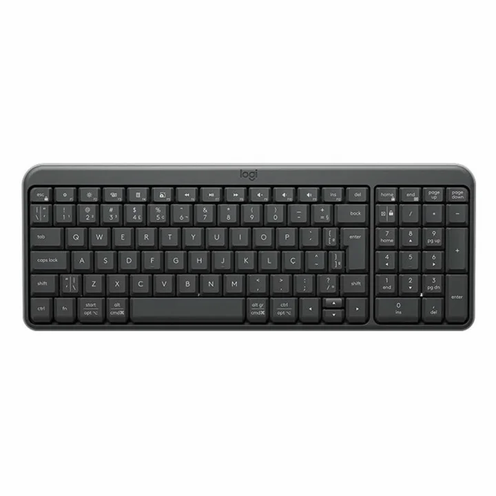 Teclado Sem Fio Logitech K250, Bluetooth, ABNT2, Grafite - 920-013448