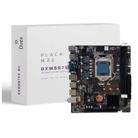 Placa Mãe Duex DXMBB75G M2, Intel LGA 1155, DDR3, M.2, Lan Gigabit, USB 3.0, VGA HDMI - DXMBB75G M2