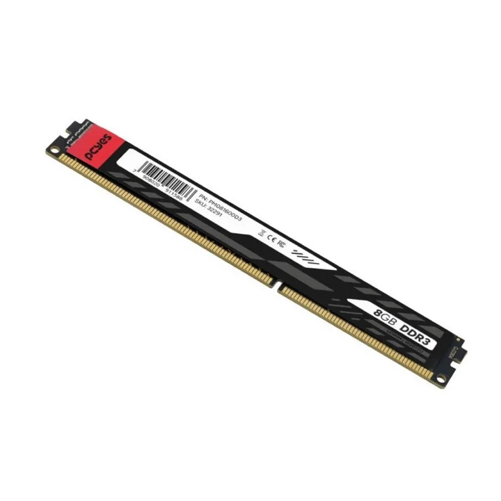 Memória PCYes, 8GB, 1600MHz, DDR3, CL11, Preto - PM081600D3