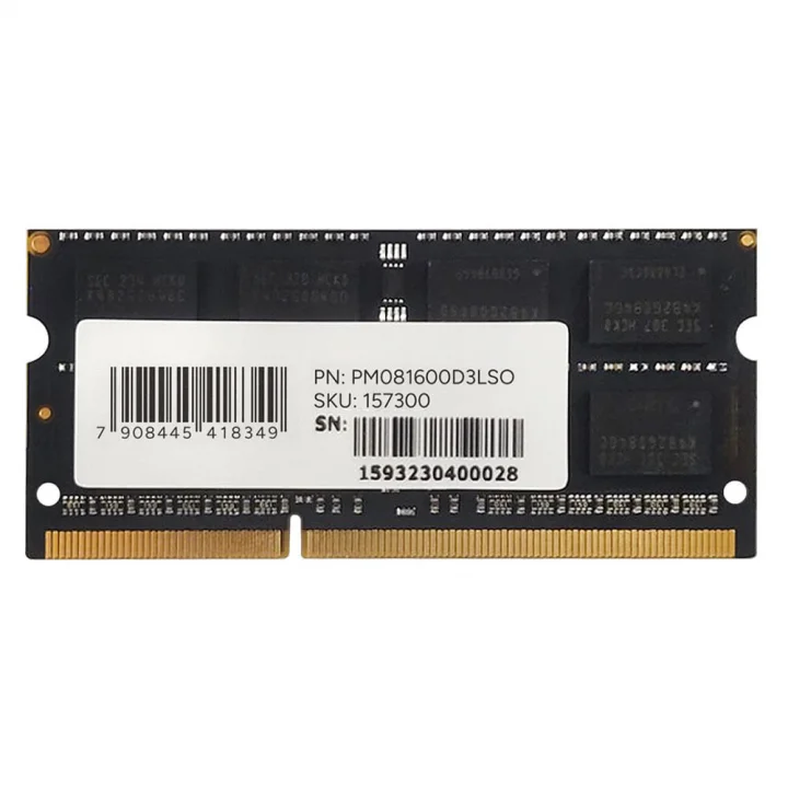 Memória Para Notebook PCYes, 8GB, 1600MHz, DDR3, CL11, Preto - PM081600D3LSO