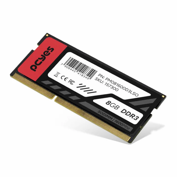 Memória Para Notebook PCYes, 8GB, 1600MHz, DDR3, CL11, Preto - PM081600D3LSO