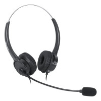 Headset Para Telefone RJ9 Vinik Corp Duo, Preto - VK500RJ9